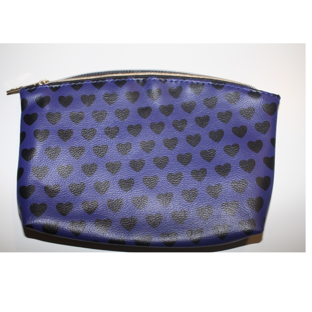 Ipsy Bag | Purple with Black Hearts